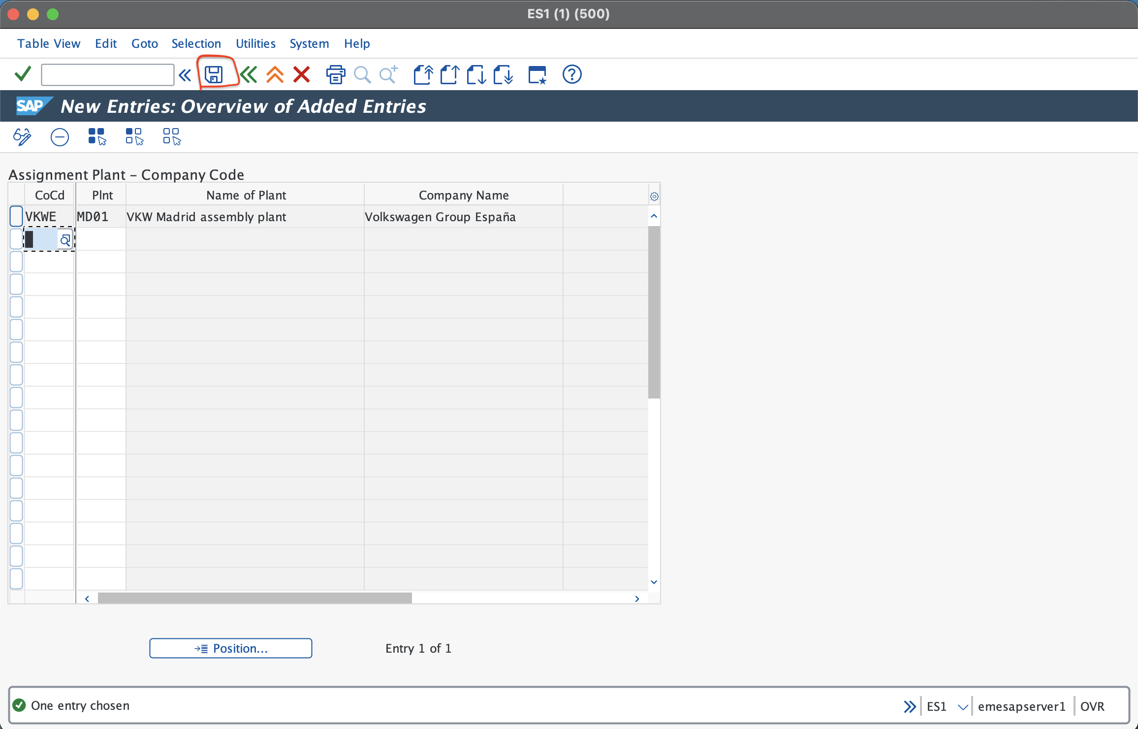 SAP assign plant to company code